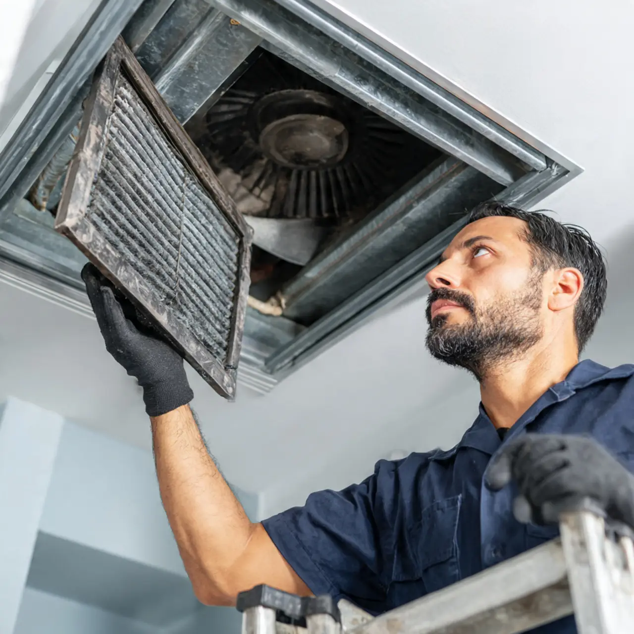 Professional furnace heat exchanger cleaning